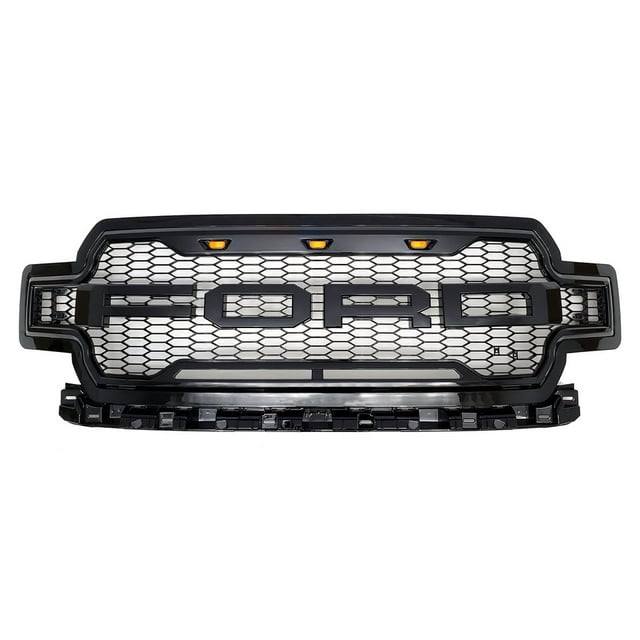 Honeycomb Mesh Grille for 2018-20 Ford F150 (Excluding Raptor Models) Matte Black