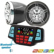 UTV ATV Bluetooth Amplifier Sound System Hand-free Speakers FM USB Audio System Stereo 3 Inch Speakers 12V Motorcycle