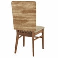 thumbnail image 2 of Retro Brown Wood Grain Dining Chair Back Cover Only, Rustic Board Texture Country Style Set of 8 Chair Back Covers, Removable Washable for Dining Room, Banquet & Holiday Decoration, 2 of 9