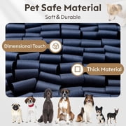 Snuffle Mat for Dogs - Interactive Puzzle Toy with Non-Slip Backing, Portable Sniffing Enrichment Mat, Easy to Store (14x12, 1 Pack, Navy)