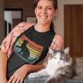 thumbnail image 2 of Womens Graphic Tees Vintage Cat Mom Shirt - Funny Cat Shirts - Cat Mom Gifts for Women - Cat Shirt, 2 of 9