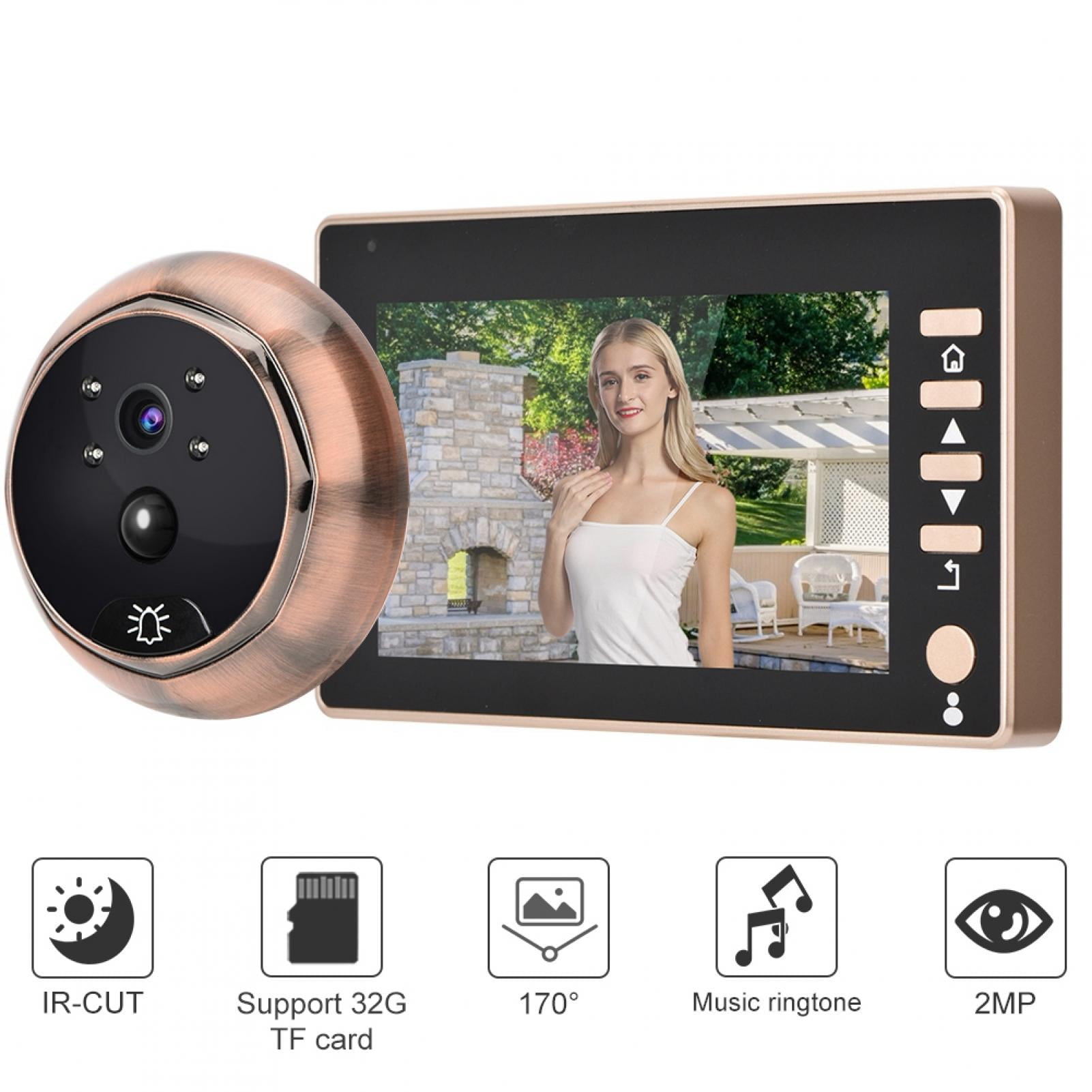 Door Viewer Video Doorbell 2.4/4.3" TFT LCD HD Camera Outdoor IR Night View 