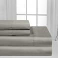 thumbnail image 2 of Fresh Linen Collection 600 Thread Count Solid 100% Egyptian Quality Cotton Deep Pocket Sheet Set (Full, Gray), 2 of 3