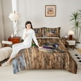 thumbnail image 4 of jejeloiu Rustic Mallard Bedding Comforter Set,Wild Duck Hunting Twin Comforter Sets,Cabin Farmhouse Bedding Set For Boys Kids,Super Cozy Room Decor Reversible,2pcs, 4 of 8
