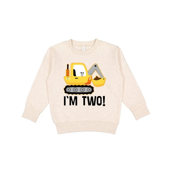 Inktastic 2nd Birthday Construction Truck Boy Toddler Sweatshirt