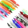 thumbnail image 4 of 10 Uds. Señuelo de pulpo, suministros de pesca artificiales multicolores, cebo de natación luminoso para exteriores, 4 of 5