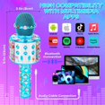 thumbnail image 4 of Toys for 5-11 Year Old Girls- Kids Microphone Gifts for 6-10 Year Old Boys Toys Age 5 6 7 8 9 Birthday Creative Gifts Presents for 5-12 Year Old Boys Mosaic Kits for Children, 4 of 7