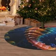 thumbnail image 6 of Yiaed Yellow Fish Seahorse Print Christmas Tree Skirt , Tree SkirtsTree Mat for Christmas Winter Holiday Indoor Decorations-30", 6 of 7