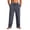 21#Dark Gray, variant on Men's Straight Leg Waffle Pants,Elastic Drawstring Waist Loose Fit Casual Trousers, Lightweight Breathable Textured Daily Streetwear Clothes with Pockets Black 2XL
