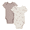 Ivory, variant on Modern Moments by Gerber Baby Neutral Super Soft Viscose Short Sleeve Bodysuits, 2-Pack, Sizes 0M-12M