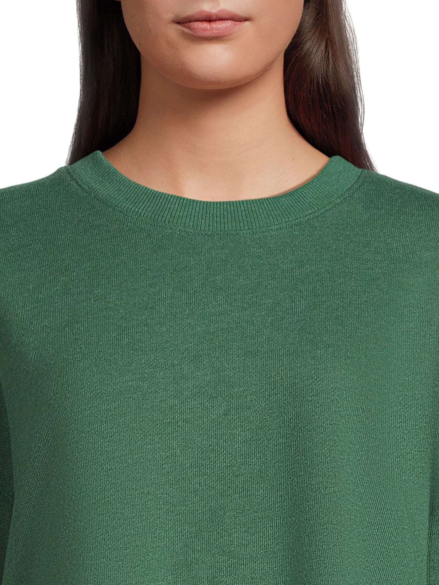 Time and Tru Women's Tunic Sweatshirt with High-Low Hem, Sizes XS -4X