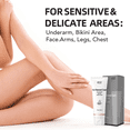 thumbnail image 6 of Professional 5 Minute Cream for All Skin Types, Effective Full Bikini Hair Removal, Depilatory Hair Removal Cream for Body Hair, Gentle Painless Hair Remover for Upper Lip, w/Spatula, 6 of 9