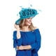 thumbnail image 2 of Chicheadwear Womens Wide Wide Brim Bow SINAMAY FASHION HAT - SILLA W / CARCOAL ChicHeadwear Sombrero para el sol, 2 of 2