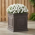 thumbnail image 2 of Algreen Covington 20" Self-Watering Planter Cube - Brownstone Resin, 2 of 6