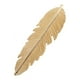 thumbnail image 5 of Pinza para el pelo con hoja texturizada de metal, accesorio para el pelo, dorado, 5 of 9