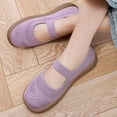 thumbnail image 5 of Mary Jane Sneakers for Women, Flats for Women Wide Feet, Women Premium Round Toe Slip On Casual Flats Soft Sole Comfort Walking Footwear Lightweight Non Slip Daily Shoes, Pink 7, 5 of 5