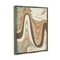 thumbnail image 3 of Stupell Industries Swirling Brown Abstract Wave Abstract Painting Gray Floater Framed Art Print Wall Art, 17 x 21, 3 of 9