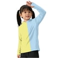 thumbnail image 5 of BFHHYA Kids Color Block Hooded Shirts UPF50+ Sun Protection Long Sleeve Shirt Boys Girls Casual Fashion Summer Tops 5-15 Years, 5 of 5