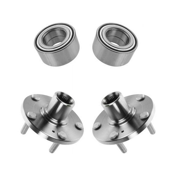 Front Wheel Hub and Bearing Kit 2 Piece Set - Compatible with 2006 - 2013 Hyundai Sonata 2007 2008 2009 2010 2011 2012