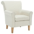 thumbnail image 5 of SAFAVIEH Hazina Modern Style Club Chairs, Beige Stripe (30 in. W x 32.8 in. D x 35.4 in. H), 5 of 12