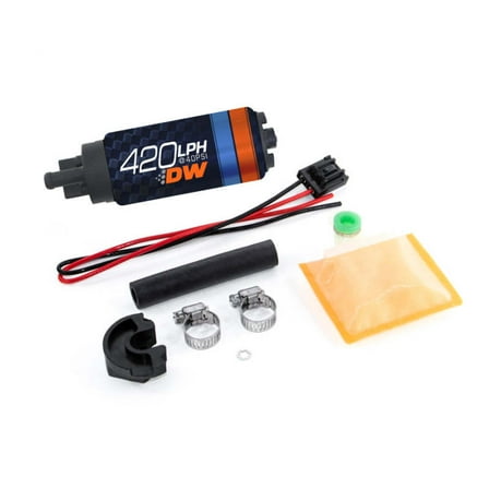 Deatschwerks 9-421-0766 DW420 Series 420LPH In-Tank Fuel Pump with Install Kit for 1989-94 240SX
