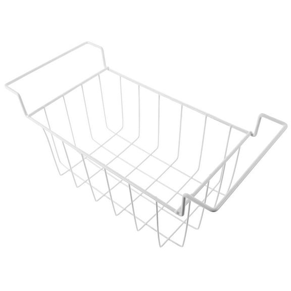 MERRYHAPY Wire Baskets for Freezer Chest Freezer Organizer Basket White for Easy Access 1Pcs