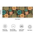 thumbnail image 3 of Pioneer Flower Floral Print Pattern Bathroom Rugs Mat, Non Slip Microfiber Bathroom Rug with Rubber Backing, Soft Mats for Bathroom Floor Tub Shower, 17"x47", 3 of 5