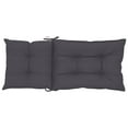 thumbnail image 6 of vidaXL Garden Highback Chair Cushions 6 pcs Anthracite 47.2"x19.7"x2.8" Fabric, 6 of 8