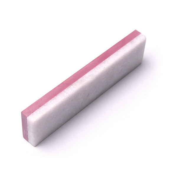 ATOPLEE Double-Sided Sharpening Stone, 1pc White and Red Ruby Knife Sharpener Stone,3000/10000 Grit Mini Whetstone Oilstone