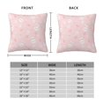 thumbnail image 2 of Fuzoiu Cute Bunny Print Square Pillow Cover,Hidden Zipper Design,Luxury Square Pillow Case, Throw Pillow,Couch Cushion-16"x16", 2 of 7