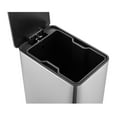 Qualiazero 2.6 Gallon Trash Can, Stainless Steel Step On Bathroom Trash