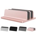 thumbnail image 3 of Aluminum Alloy Laptop Notebook Computer Desktop Adjustable Holder Vertical Dual Slots Stand Rack Workhe, 3 of 9
