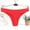 Red, variant on Blmnix Soft Panties for Women Thong Yellow No Show Seamless Nylon Underwear for Madam 1PC, XL-XXXL