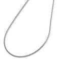 thumbnail image 2 of 10K White Gold Solid Franco Box Chain Closed Link 1.50mm Necklace 30 Inches, 2 of 6