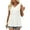 White, variant on Idoravan Tank Tops for Women Women Fashion Leisure Solid Sleeveless V-Neck Tank Tops