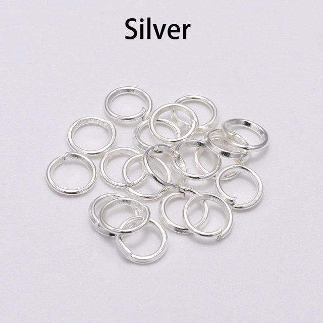 200 Unids/bag3 4 5 6 7 8 10 12 14 16 18 20 mm Anillos De Salto Abiertos Plata/Oro/Bronce Split Conectores Para Bricolaje Joyería Búsqueda A Granel