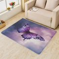thumbnail image 2 of Butterfly Rugs for Girls Bedroom - 6x8 Rug - Butterfly Rug - Purple Butterflies Area Rug - Moth Purple Galaxy Rugs - Girls Carpet S-&181, 2 of 7