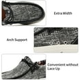 thumbnail image 6 of AOV Men's Slip On Loafers | Arch Support Insole | Men's Shoes | Comfortable Light-Weight Shoes,Size 9.5 BlackGrey, 6 of 6