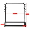 Homemart 2Level Portable Coat Rack, No Wheels, Multifunctional for