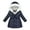 Navy, variant on Lovskoo Girls And Boys Winter Coats Heavyweight Hooded Jacket Kid Snow Outwear Cotton Coats 9 Years Pink