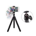 thumbnail image 3 of Phone Mini Tripod, Ruittos Premium Flexible Mobile Phone Tripod Stand Compatible with iPhone Samsung Go Pro, Small Digital Camera, Black, 3 of 5