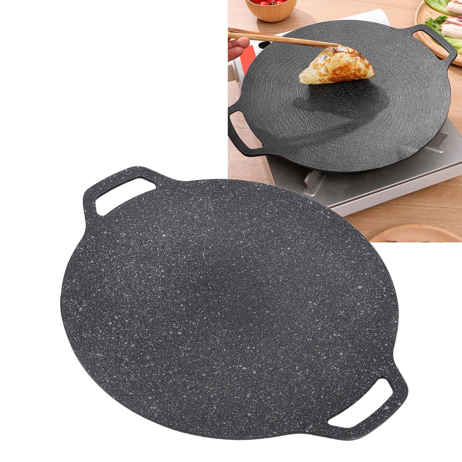Cast Iron Griddle, Round Cast Iron Griddle Easy To Unparalleled Heat Retention For Climbing For Camping