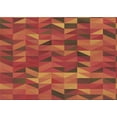 thumbnail image 1 of Ahgly Company Machine Washable Indoor Rectangle Transitional Orange Area Rugs, 2' x 5', 1 of 7
