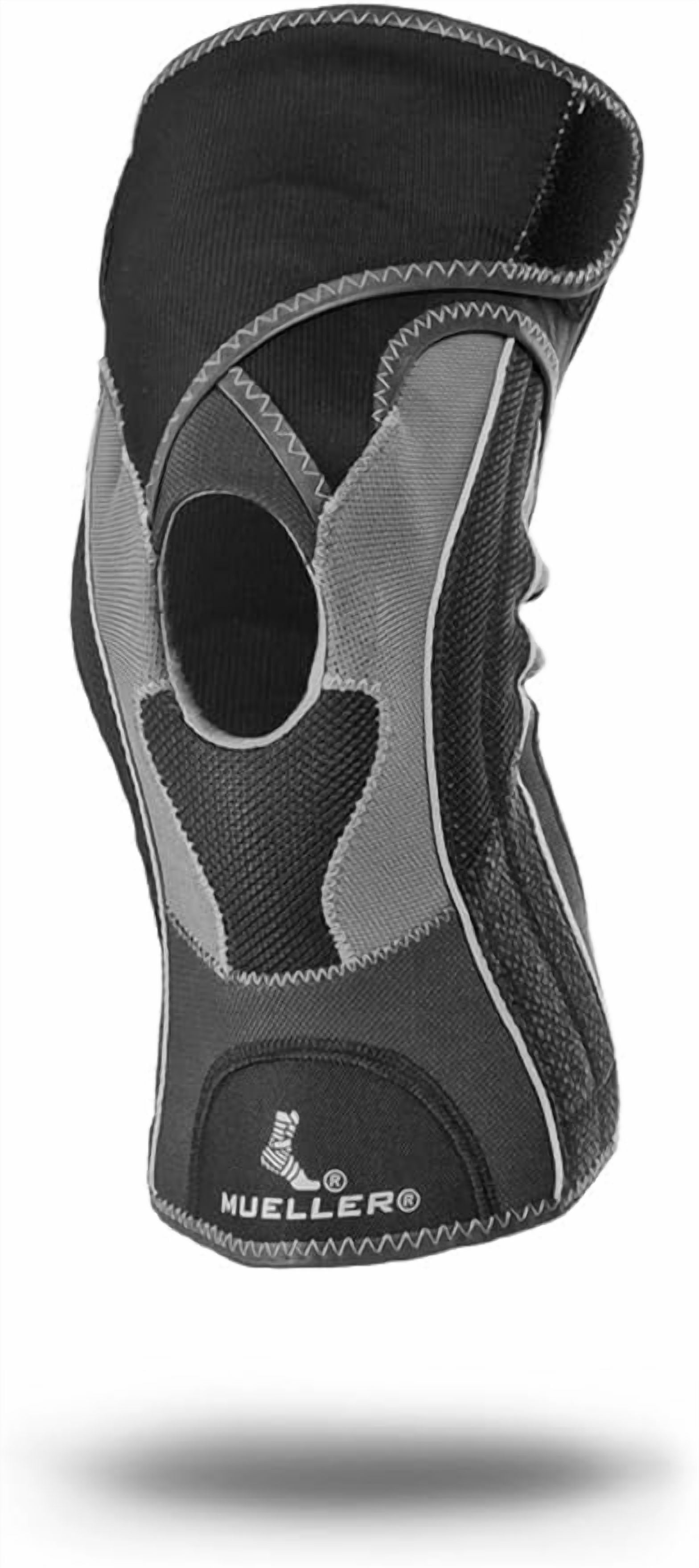Mueller Hg80 Technology Premium Knee Brace Breathable Soft Fabric with Flat Stitches, Small: 12 Inches - 14 Inches, Black