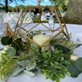 thumbnail image 2 of Efavormart 7" Gold Geometric Candle Holder Metal Geometric Floral Centerpieces Geometric Terrariums DIY, 2 of 11