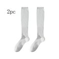 thumbnail image 2 of Ohufall Women's Solid Color Thin Style Pile Socks Breathable Stockings Socks, 2 of 3