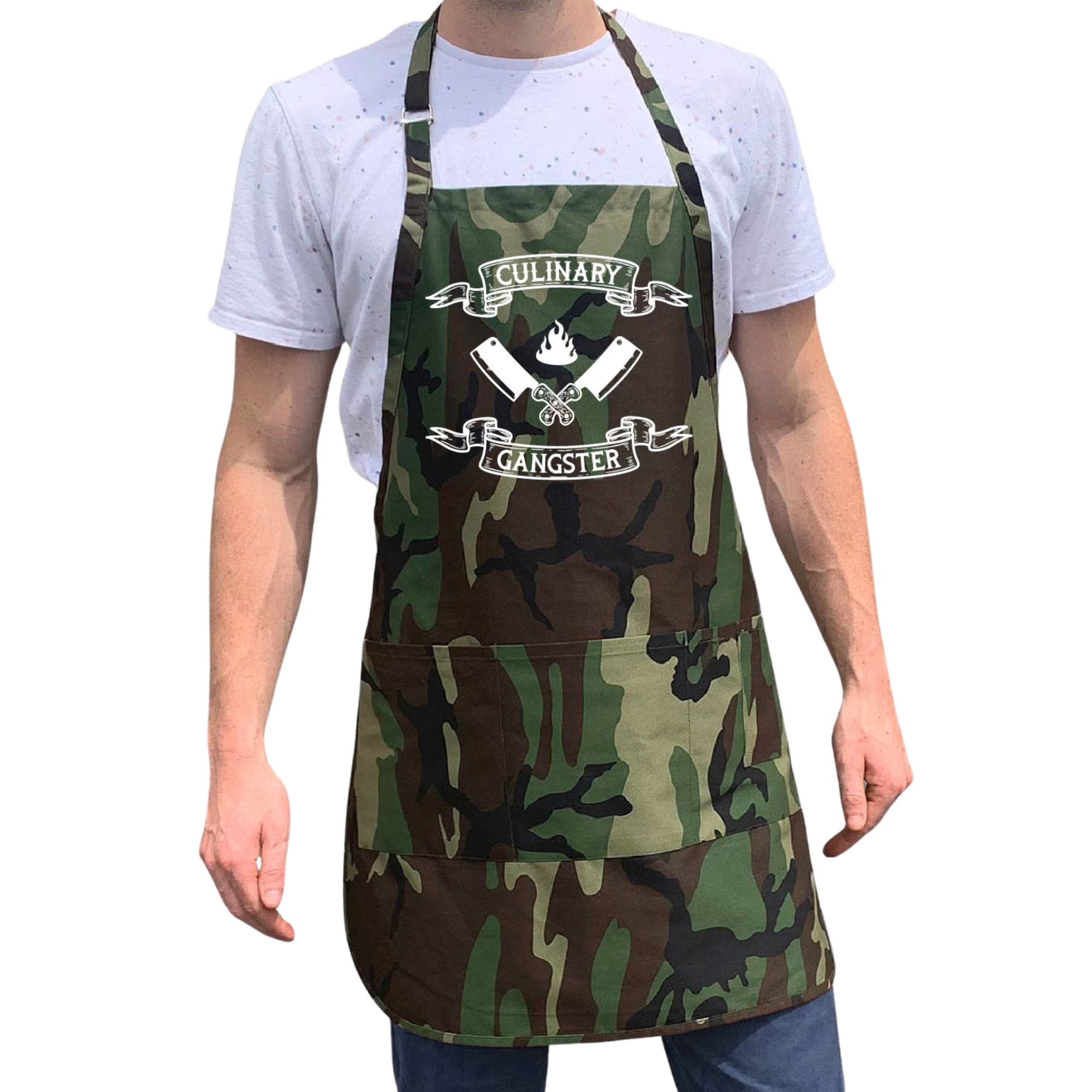 Bang Tidy Clothing Funny BBQ Apron Novelty Aprons Cooking Gifts for Men  100% Cotton 2 Pockets Real Men Don't Use Recipes 