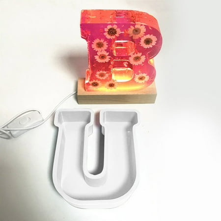 

YIHNDIS Diy Crystal Alphanumeric Cake M Old 26 English Alphanumeric Cake Silicone M Old (U One Size)