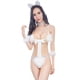 thumbnail image 2 of Gibobby Ropa interior mujer sexy Conjunto de lencería de talla grande para mujer con tirantes y encaje(Blanco, Talla única), 2 of 5
