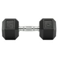 thumbnail image 2 of Philosophy Gym Rubber Coated Hex Dumbbell Hand Weight, 35 lbs, 2 of 6